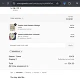 Sokora Jewels coupon verification screenshot