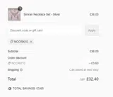 Sokora Jewels coupon verification screenshot