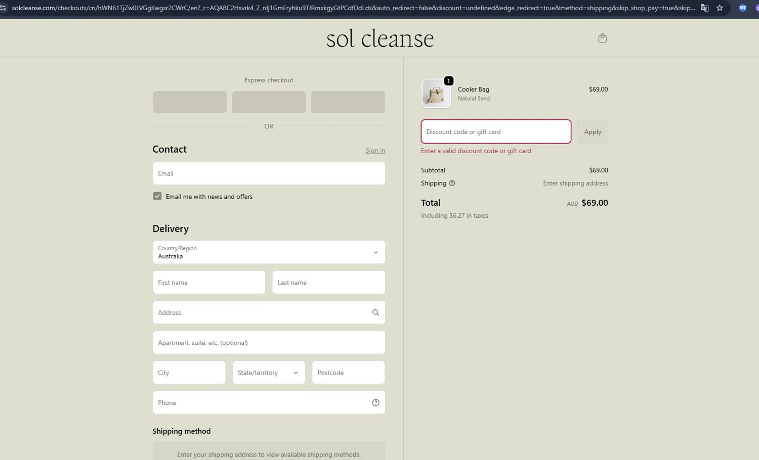 Sol Cleanse discount code screenshot showing code HEALTHYBODS applied at Sol Cleanse checkout page. Uploaded by SimplyCodes community member BrilliantVirtuoso4783 on Dec 4, 2025