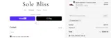 Sole Bliss coupon verification screenshot