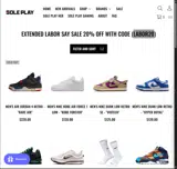Sole Play ATL coupon verification screenshot