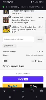 FUNKO4 coupon verification screenshot