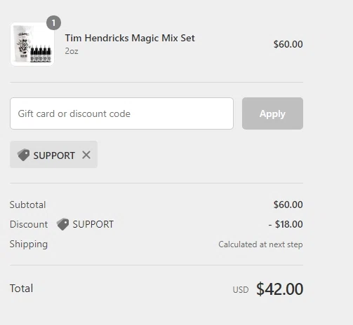 Solid Ink checkout page showing Solid Ink discount code box | Screenshot taken by SimplyCodes community member on May 15, 2020