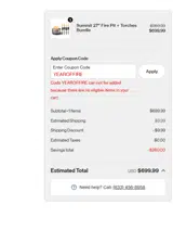 Solo Stove coupon verification screenshot