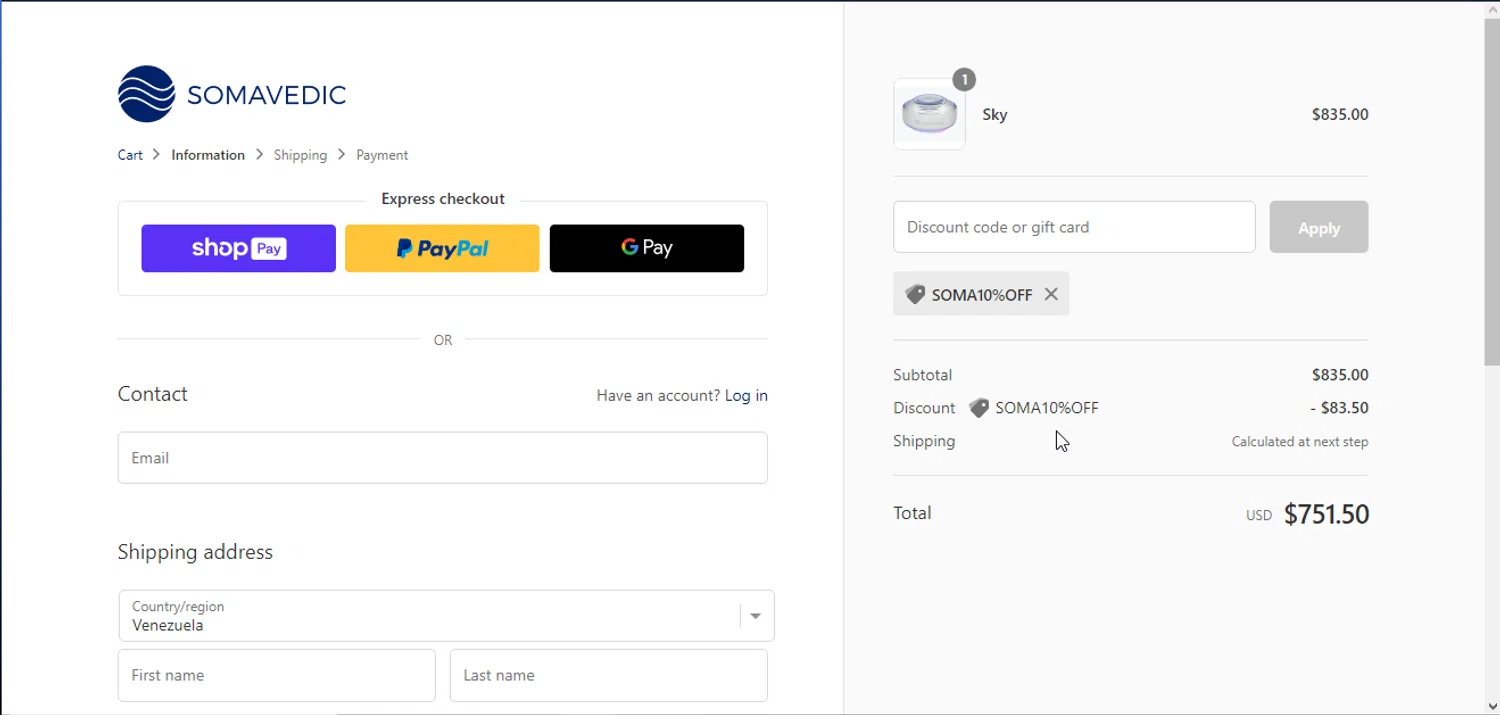 how to use Somavedic coupons