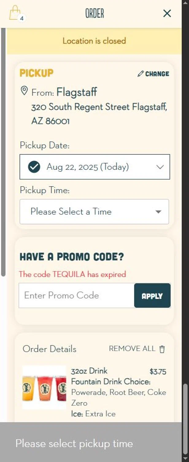 Someburros promo code screenshot showing code TEQUILA applied at Someburros checkout page. Uploaded by SimplyCodes community member unmentionable on Aug 22, 2025