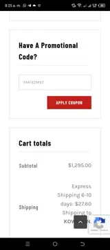SomoGear coupon verification screenshot