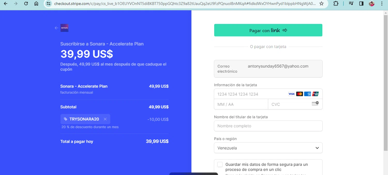 how to use Sonara Ai coupons