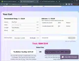 HOLIDAY45 coupon verification screenshot