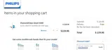 Sonicare coupon verification screenshot