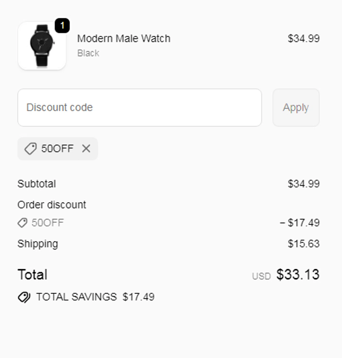 Sonoma Syrup Co. promo code screenshot showing code 50off applied at Sonoma Syrup Co. checkout page. Uploaded by SimplyCodes community member RonaldAcunaJr on Feb 20, 2026