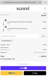 MIGUEL93303 coupon verification screenshot