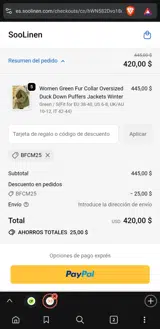BFCM25 coupon verification screenshot
