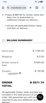 US20OFF coupon verification screenshot