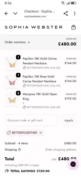 BETTERTOGETHER coupon verification screenshot