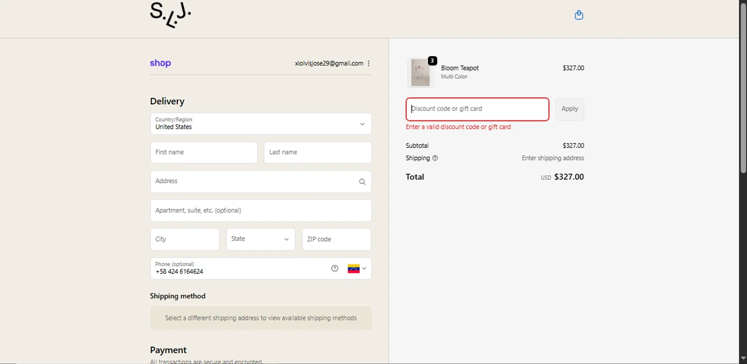 Sophie Lou Jacobsen promo code screenshot showing code martini applied at Sophie Lou Jacobsen checkout page. Uploaded by SimplyCodes community member Xiooh292929 on Nov 15, 2025