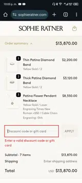 Z9B4QVX6 coupon verification screenshot