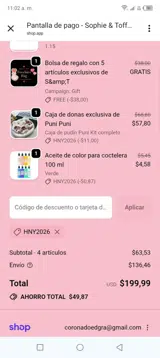 Hny2026 coupon verification screenshot