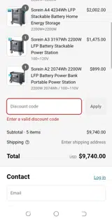 DISCOUNT622 coupon verification screenshot