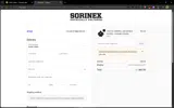 Sorinex coupon verification screenshot