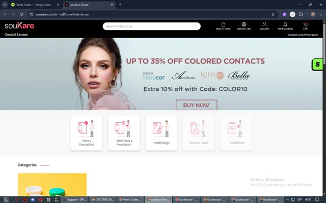 souKare checkout page showing souKare promo code box | Screenshot taken by SimplyCodes community member on Aug 30, 2025
