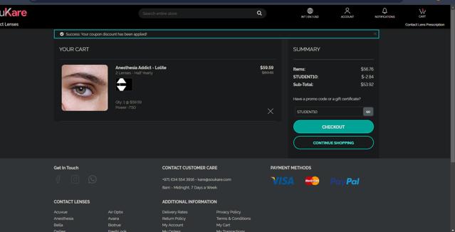 souKare checkout page showing souKare promo code box | Screenshot taken by SimplyCodes community member on Dec 24, 2024