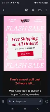 Soulmate Customs coupon verification screenshot