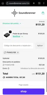 PIANOLYSB coupon verification screenshot