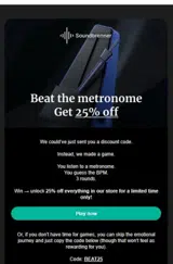 BEAT25 coupon verification screenshot