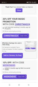 CHRISTMAS24 coupon verification screenshot