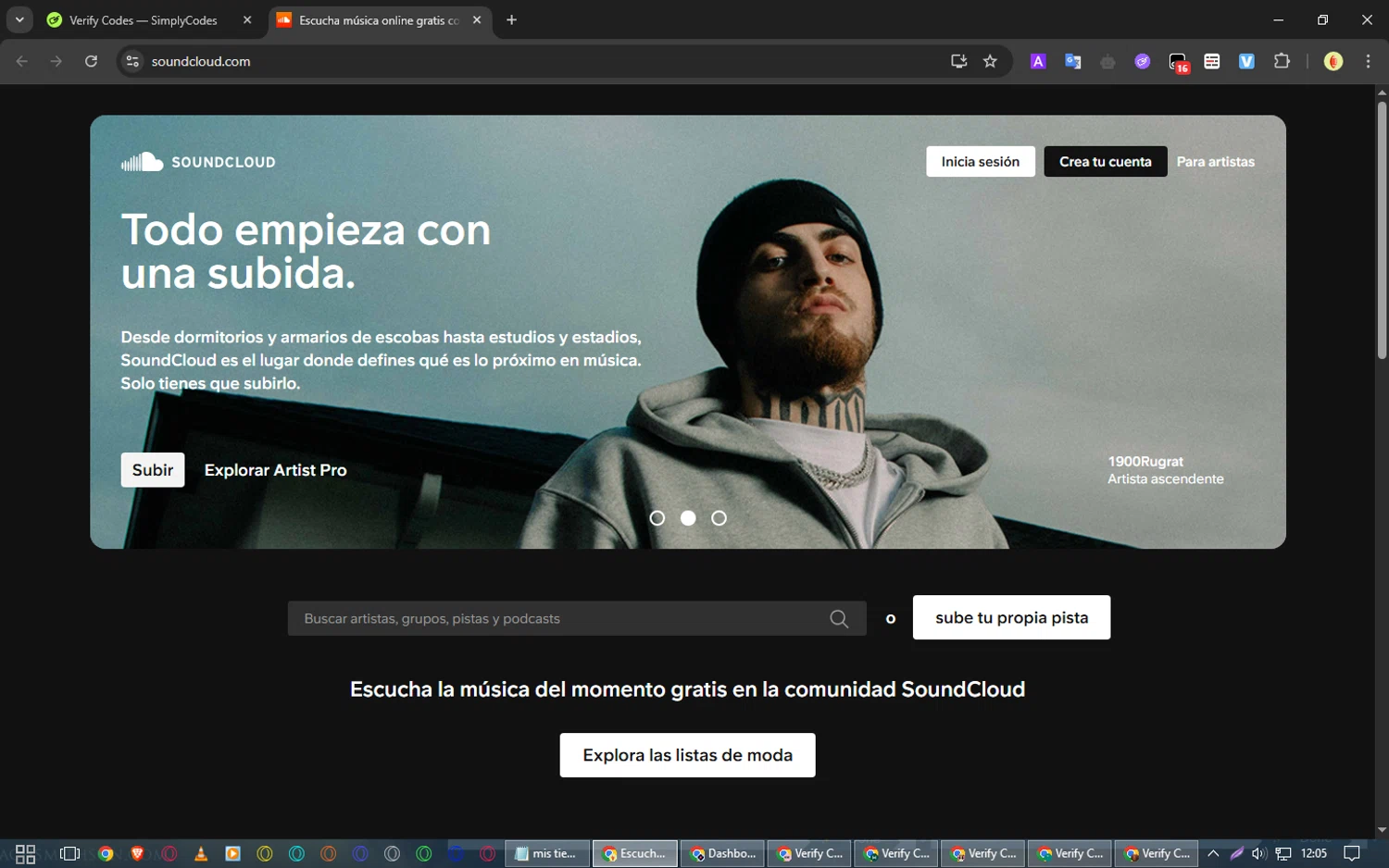 SoundCloud checkout page showing SoundCloud promo code box | Screenshot taken by SimplyCodes community member on Apr 18, 2025