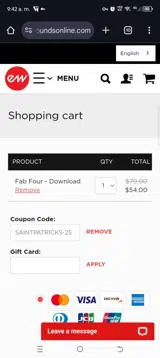 SAINTPATRICKS-25 coupon verification screenshot