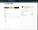 Sound Town Inc. coupon verification screenshot
