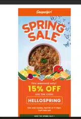 HELLOSPRING coupon verification screenshot