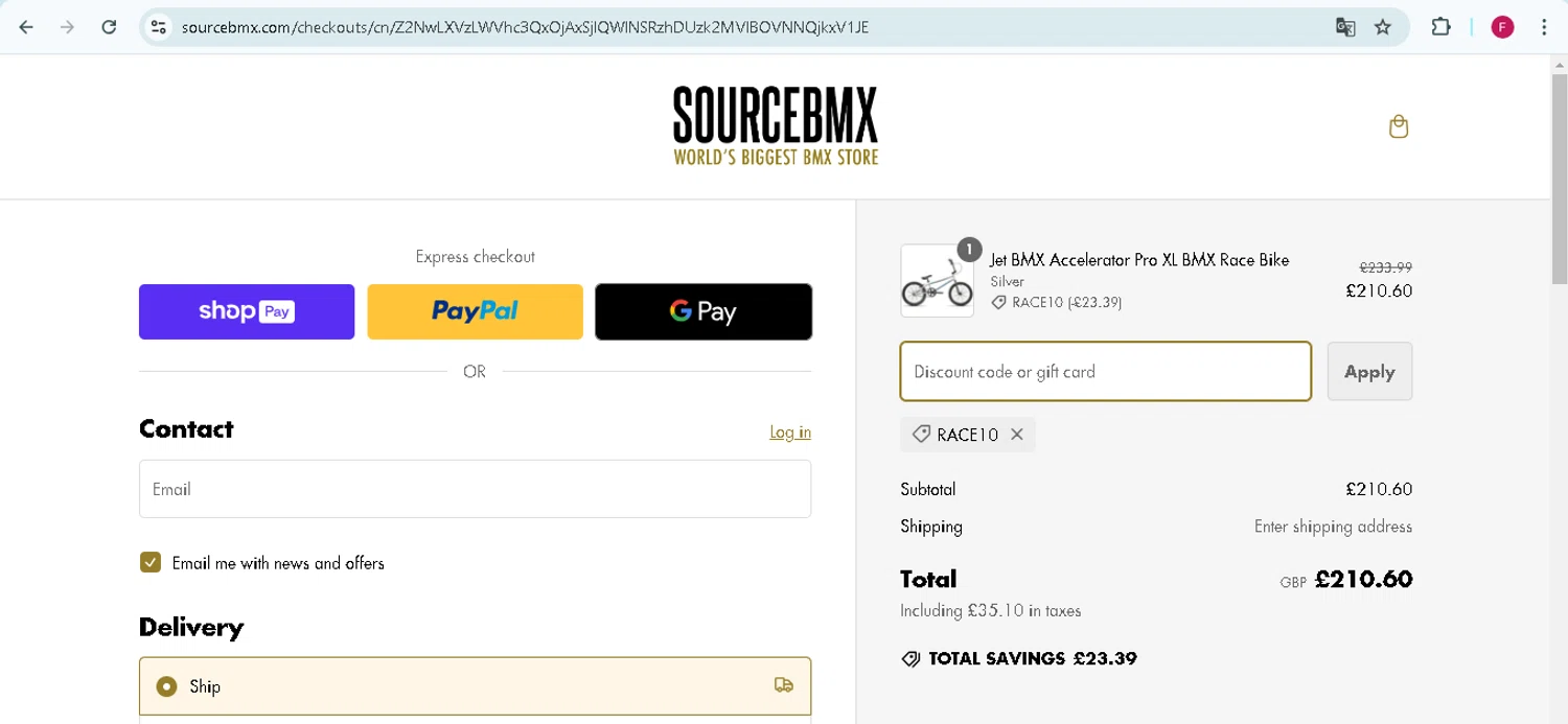 how to use Source BMX coupons