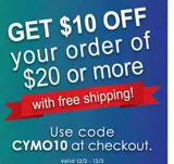 CYMO30 coupon verification screenshot
