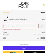 Sourhouse coupon verification screenshot