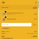 South 40 Snacks coupon verification screenshot