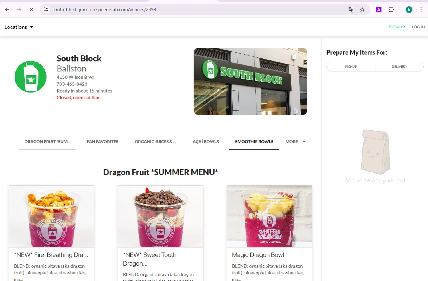 South Block Juice Co. checkout page showing South Block Juice Co. promo code box | Screenshot taken by SimplyCodes community member on Aug 12, 2024