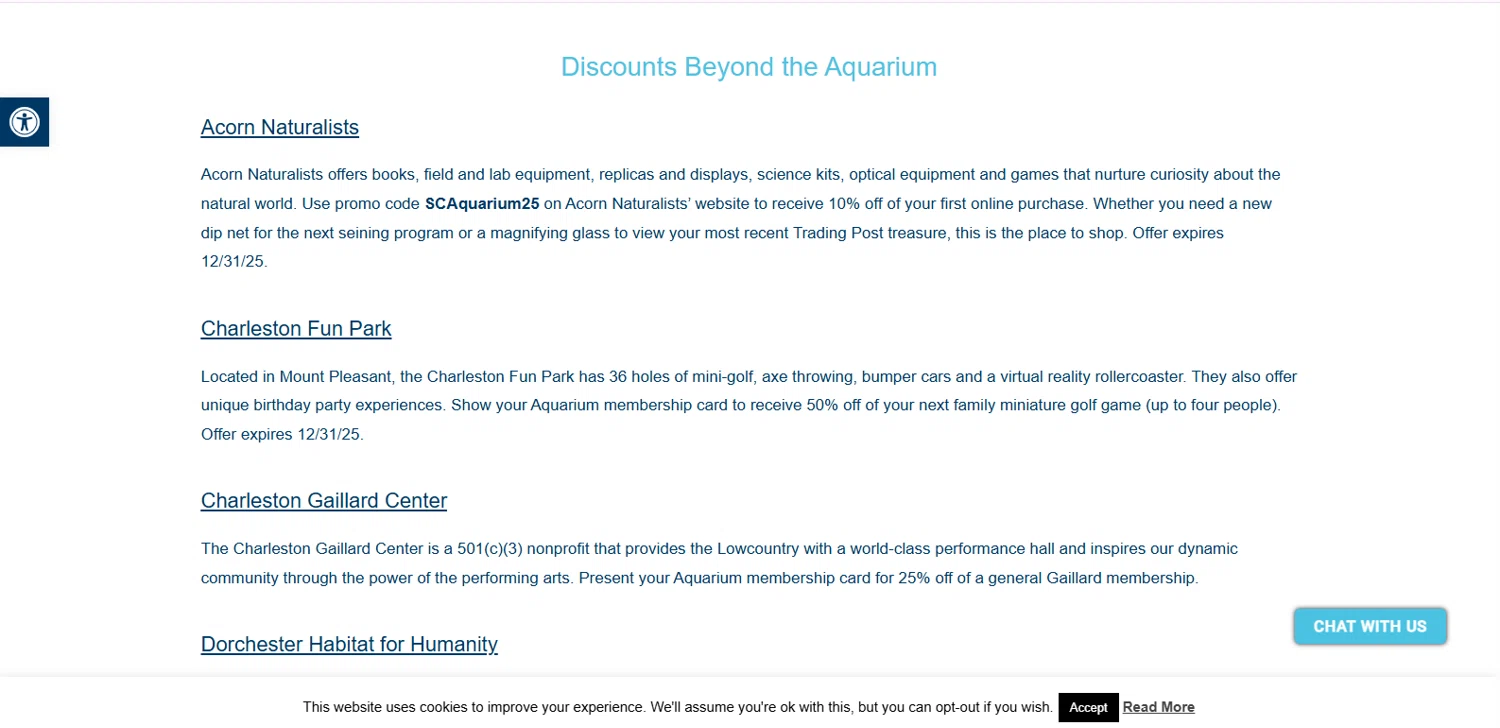 South Carolina Aquarium discount code screenshot showing code SCAquarium25 applied at South Carolina Aquarium checkout page. Uploaded by SimplyCodes community member TOTONEROFL on Dec 8, 2025