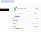 Southern Attitude USA coupon verification screenshot