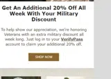 Southern Point coupon verification screenshot