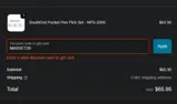MAXSET20 coupon verification screenshot
