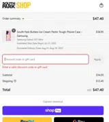 COMEBACK20 coupon verification screenshot