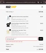 FESTIVELYPLUMP coupon verification screenshot