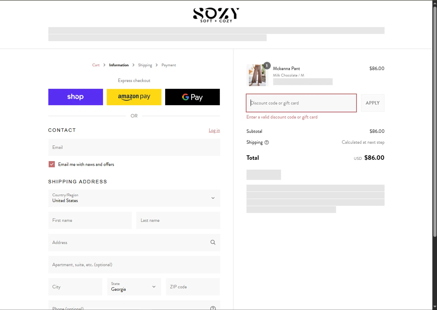 Sozy discount code screenshot showing code SOZY25 applied at Sozy checkout page. Uploaded by SimplyCodes community member SwiftTracker8156 on Sep 3, 2025