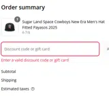 ATLSAVE10 coupon verification screenshot
