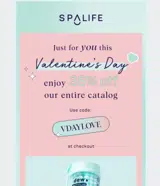 SpaLife Beauty coupon verification screenshot