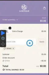 5PAHI coupon verification screenshot