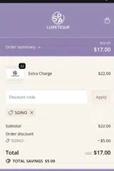 5GINO coupon verification screenshot